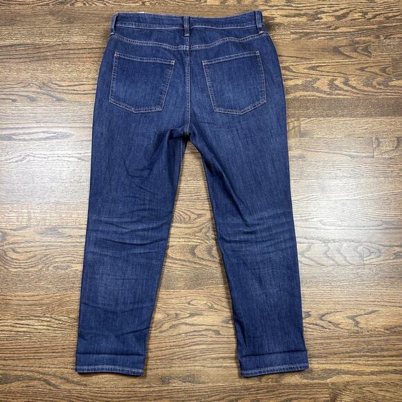 Chicos Boyfriend Ankle Jeans Womens 8R 1R Blue Mid Rise Stretch Denim Pants - Picture 10 of 10